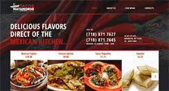 Desktop Screenshot of matamorosrestaurant.com